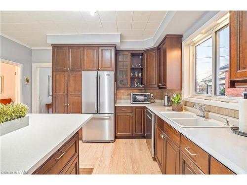 46 Bishop Street, Brantford, ON - Indoor Photo Showing Kitchen With Double Sink