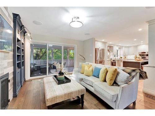 23 Scarfe Gardens, Brantford, ON - Indoor Photo Showing Living Room With Fireplace