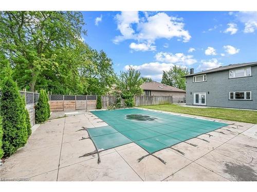 396 Denlow Avenue, Hamilton, ON - Outdoor With In Ground Pool With Backyard