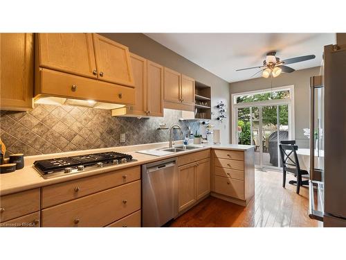 137 Thoroughbred Boulevard, Ancaster, ON - Indoor Photo Showing Kitchen With Double Sink