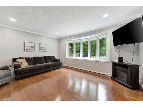 56 Lee Avenue, Simcoe, ON - Indoor Photo Showing Living Room With Fireplace