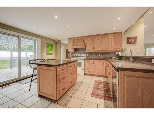 955309 Canning Road, Canning, ON - Indoor Photo Showing Kitchen With Double Sink