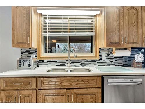 2 Saint Catharine Street, Burford, ON - Indoor Photo Showing Kitchen With Double Sink