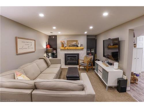 71 Norman Street, Brantford, ON - Indoor Photo Showing Living Room With Fireplace