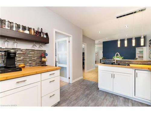 608 Upper James Street, Hamilton, ON - Indoor Photo Showing Kitchen With Double Sink