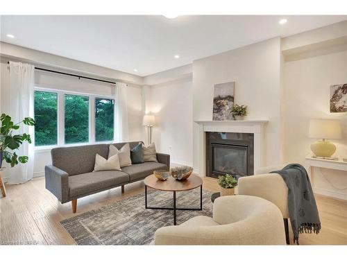 61 Stauffer Road, Brantford, ON - Indoor Photo Showing Living Room With Fireplace