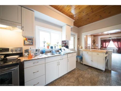 142 Cayuga Street, Brantford, ON - Indoor Photo Showing Kitchen With Double Sink