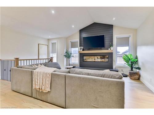 35 Hare Street, Waterford, ON - Indoor Photo Showing Living Room With Fireplace