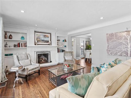 1103 Marley Crescent, Burlington, ON - Indoor Photo Showing Living Room With Fireplace