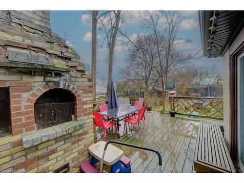 53 Sarah Street, Brantford, ON - Outdoor With Fireplace With Deck Patio Veranda