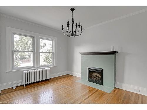 Upper-153 Drummond Street, Brantford, ON - Indoor Photo Showing Living Room With Fireplace