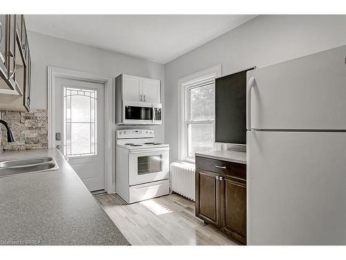 Upper-153 Drummond Street, Brantford, ON - Indoor Photo Showing Kitchen With Double Sink