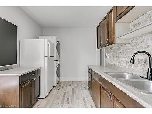 Upper-153 Drummond Street, Brantford, ON - Indoor Photo Showing Kitchen With Double Sink