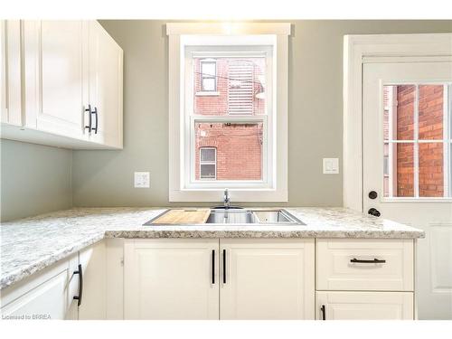 198 Sheridan Street, Brantford, ON - Indoor Photo Showing Kitchen With Double Sink