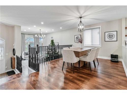 89 Court Drive, Paris, ON - Indoor Photo Showing Dining Room With Fireplace