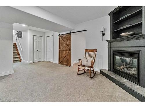 89 Court Drive, Paris, ON - Indoor Photo Showing Living Room With Fireplace