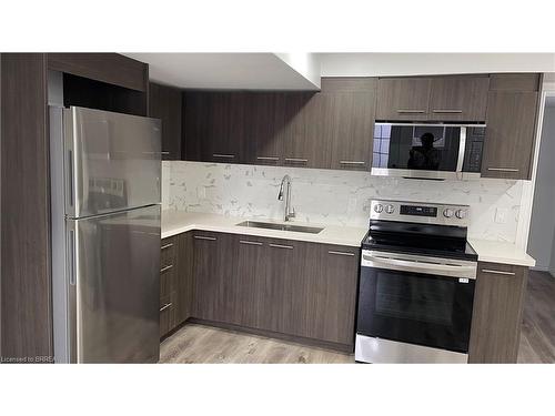 Lower-20 Davidson Court, Brantford, ON - Indoor Photo Showing Kitchen With Upgraded Kitchen