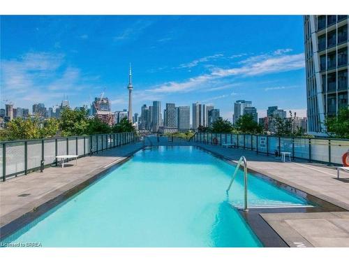 802-50 Ordnance Street, Toronto, ON - Outdoor With In Ground Pool With Backyard