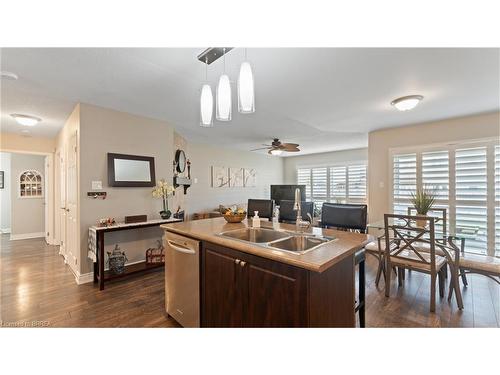 45 Waldie Crescent, Brantford, ON - Indoor Photo Showing Kitchen With Double Sink