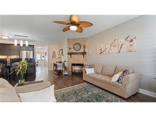 45 Waldie Crescent, Brantford, ON - Indoor Photo Showing Living Room With Fireplace