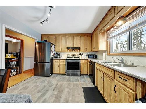 12 Allwood Street, Brantford, ON - Indoor Photo Showing Kitchen With Double Sink