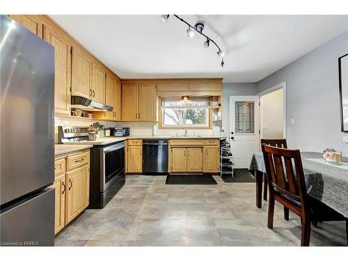 12 Allwood Street, Brantford, ON - Indoor Photo Showing Kitchen With Stainless Steel Kitchen