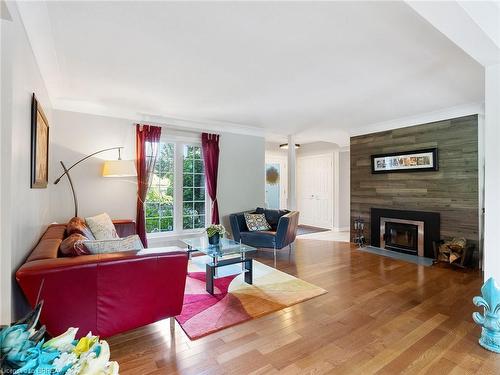 268 German School Road, Paris, ON - Indoor Photo Showing Living Room With Fireplace