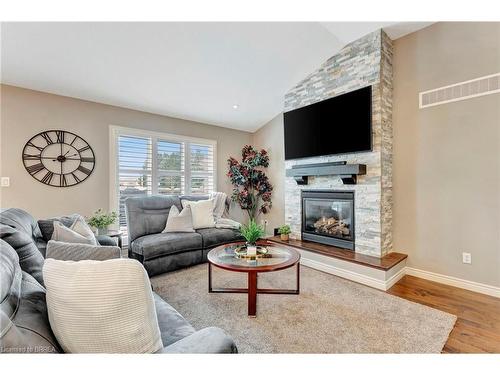 149 Galinee Trail, Port Dover, ON - Indoor Photo Showing Living Room With Fireplace