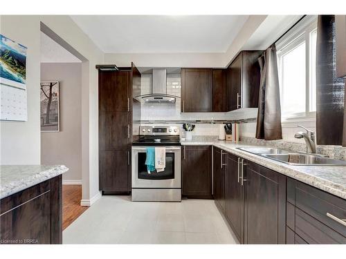 B-500 Grey Street, Brantford, ON - Indoor Photo Showing Kitchen With Double Sink