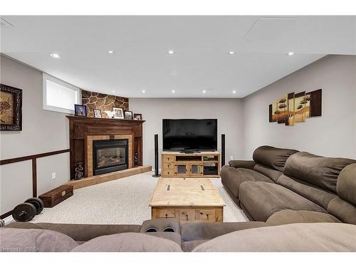 11 Gaal Court, Brantford, ON - Indoor Photo Showing Living Room With Fireplace