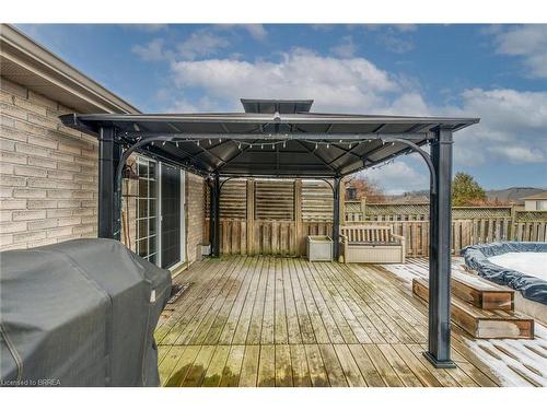 11 Gaal Court, Brantford, ON - Outdoor With Above Ground Pool With Deck Patio Veranda With Exterior