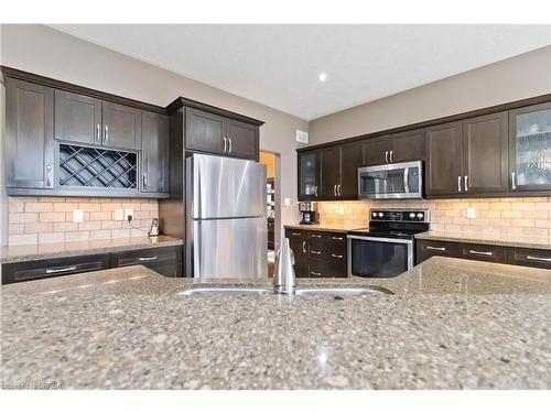 16 Freeman Street, Paris, ON - Indoor Photo Showing Kitchen With Double Sink With Upgraded Kitchen