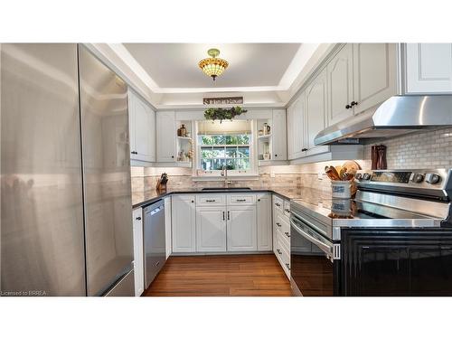 46 Devon Street, Brantford, ON - Indoor Photo Showing Kitchen With Stainless Steel Kitchen With Upgraded Kitchen