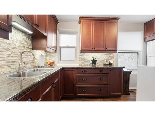 78 Gladstone Avenue, Brantford, ON - Indoor Photo Showing Kitchen With Double Sink