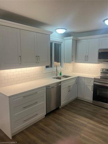 54 Debby Crescent, Brantford, ON - Indoor Photo Showing Kitchen With Double Sink With Upgraded Kitchen