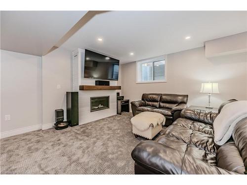 842 Robert Ferrie Drive, Kitchener, ON - Indoor Photo Showing Other Room With Fireplace