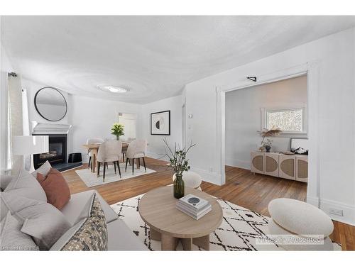 69 Francis Street, Cambridge, ON - Indoor Photo Showing Living Room With Fireplace