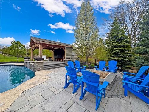 16 Westlake Boulevard, Brantford, ON - Outdoor With In Ground Pool With Deck Patio Veranda