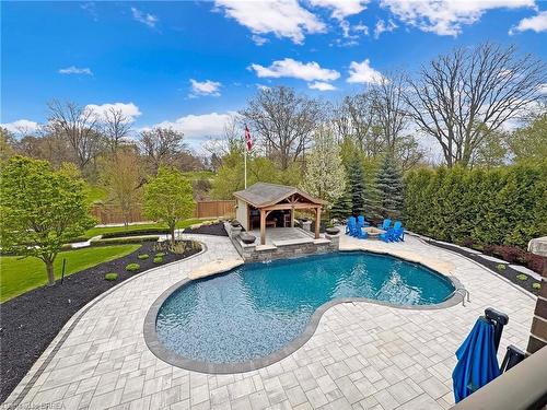 16 Westlake Boulevard, Brantford, ON - Outdoor With In Ground Pool