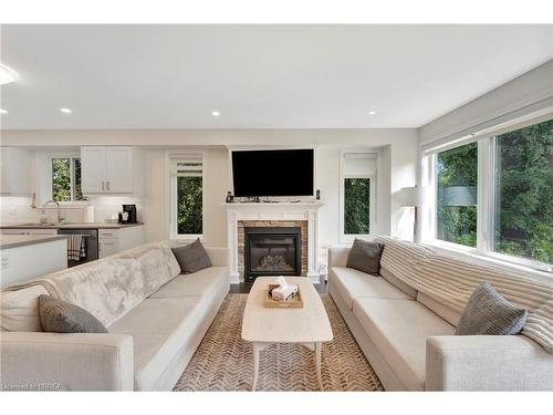 263 Owen Street, Simcoe, ON - Indoor Photo Showing Living Room With Fireplace