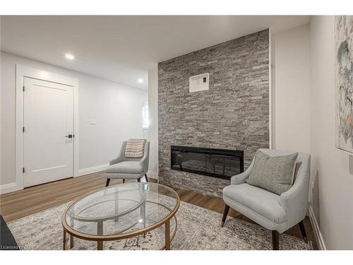 51 Brown Street W, Waterford, ON - Indoor Photo Showing Living Room With Fireplace