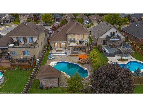 23 Jamieson Court, Brantford, ON - Outdoor With In Ground Pool With Deck Patio Veranda