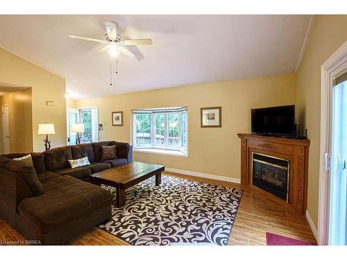 9928 Superior Street, Port Franks, ON - Indoor Photo Showing Living Room With Fireplace