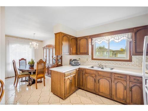 14 Burdock Boulevard, Brantford, ON - Indoor Photo Showing Kitchen With Double Sink