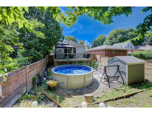 81 Strathcona Avenue, Brantford, ON - Outdoor With Above Ground Pool With Backyard
