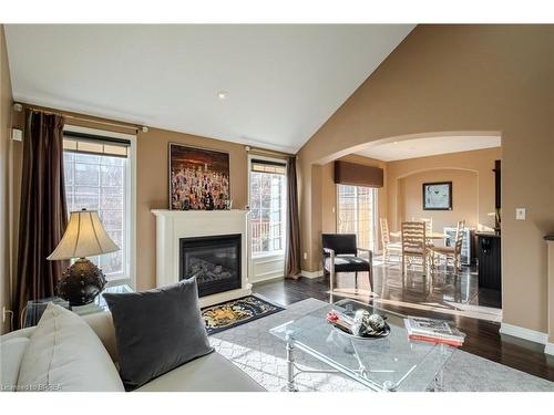 49-655 Park Road N, Brantford, ON - Indoor Photo Showing Living Room With Fireplace