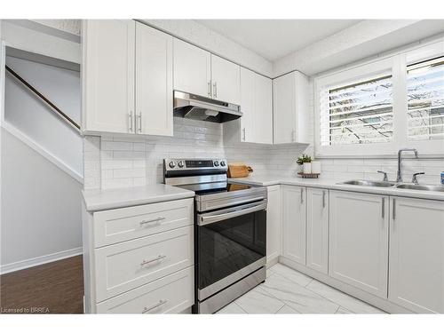 F-281 Stanley Street, Brantford, ON - Indoor Photo Showing Kitchen With Double Sink