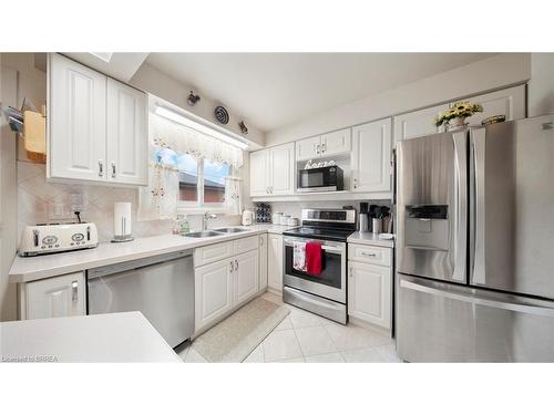 42 Palm Crescent, Brantford, ON - Indoor Photo Showing Kitchen With Stainless Steel Kitchen With Double Sink