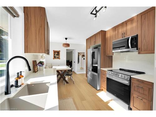 17 Preston Drive, St. Catharines, ON - Indoor Photo Showing Kitchen With Double Sink