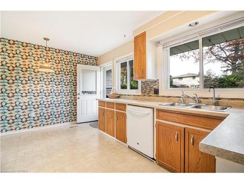 32 Pusey Boulevard, Brantford, ON - Indoor Photo Showing Kitchen With Double Sink